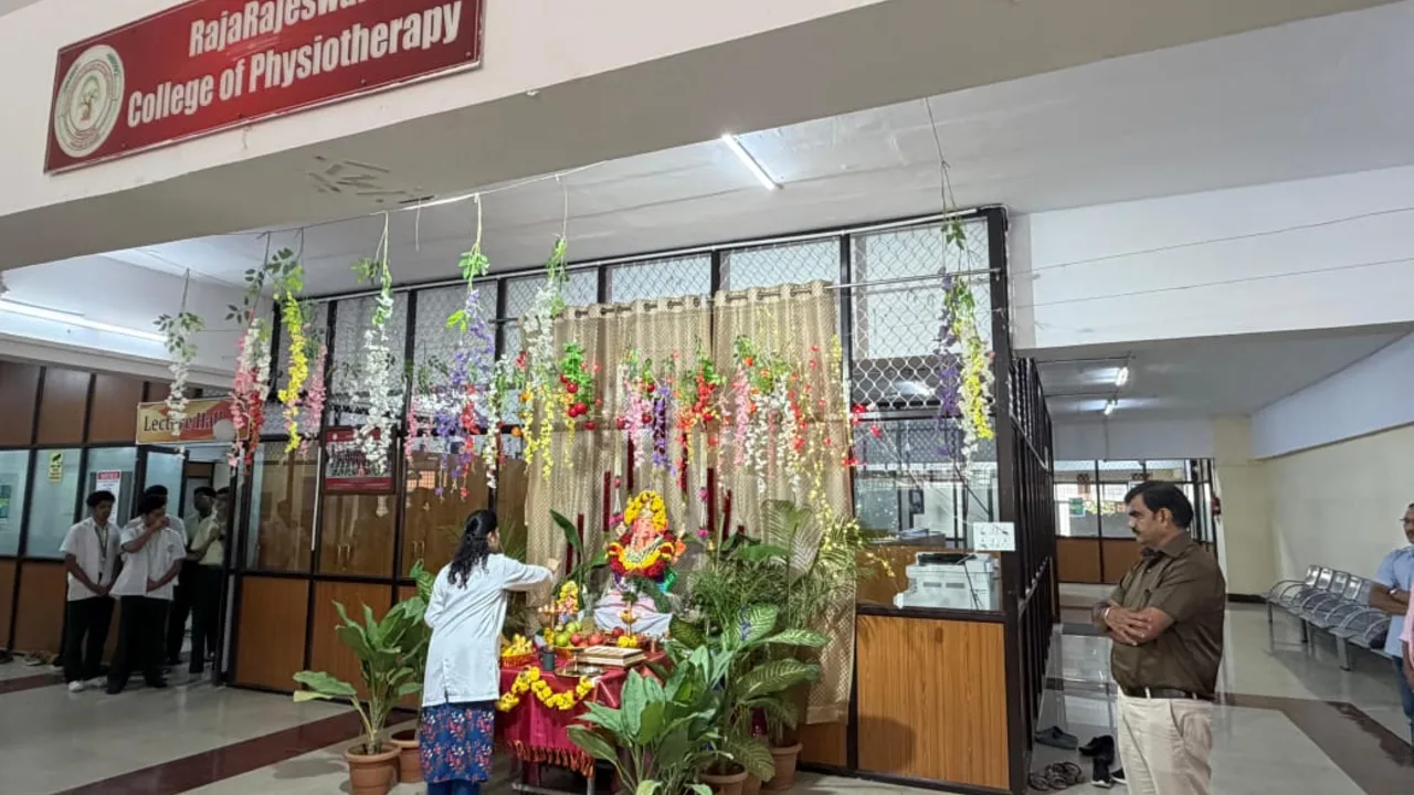 The campus at RajaRajeswari College of Physiotherapy (RRCP), Mysore Road