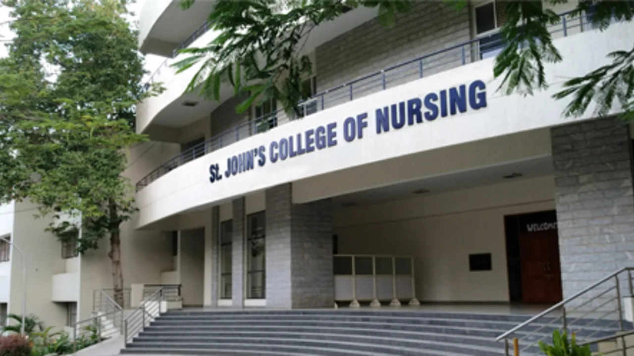 On the campus of St. John's College of Nursing, Koramangala