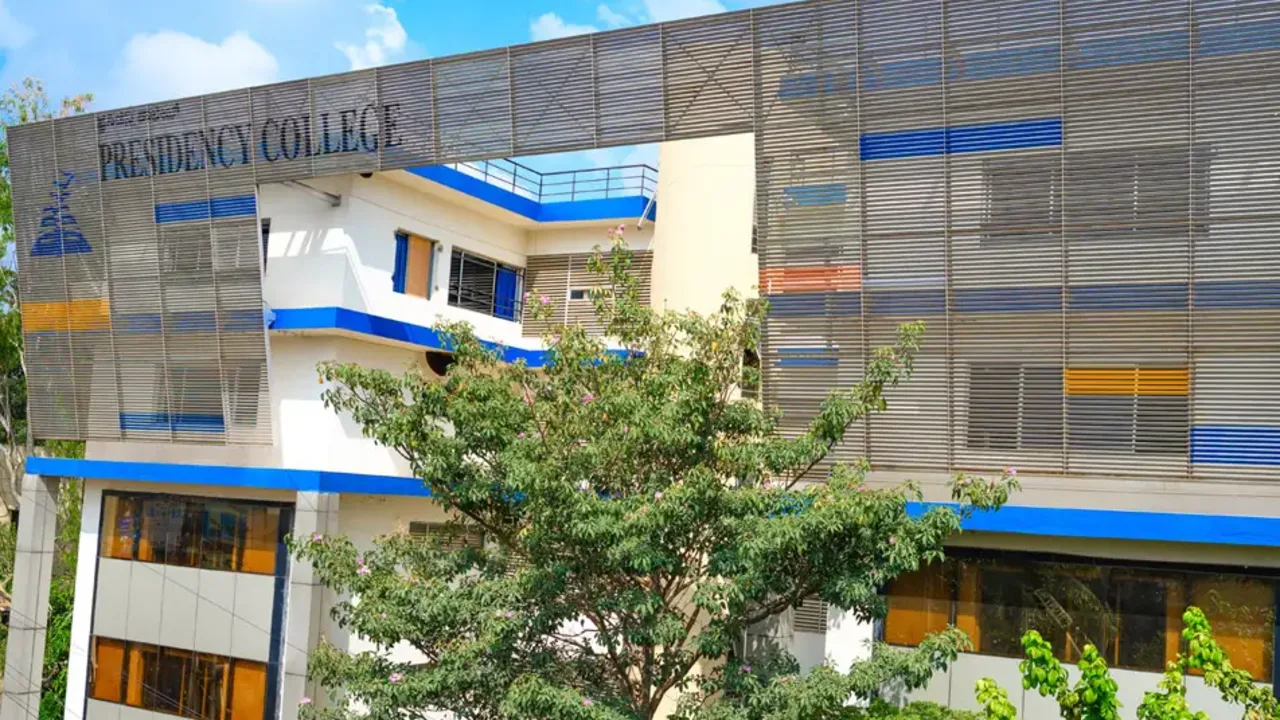 The campus at Presidency College, Bengaluru (Autonomous), Hebbal