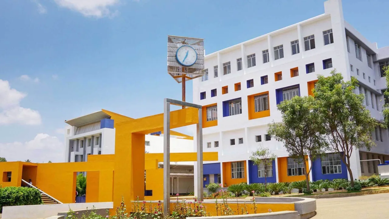 On the campus of Acharya's NRV School of Architecture (ANRVSA), Soladevanahalli