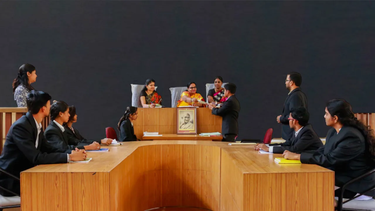 On the campus of Sri Jagadguru Renukacharya College of Law (SJRCL), Race Course Road