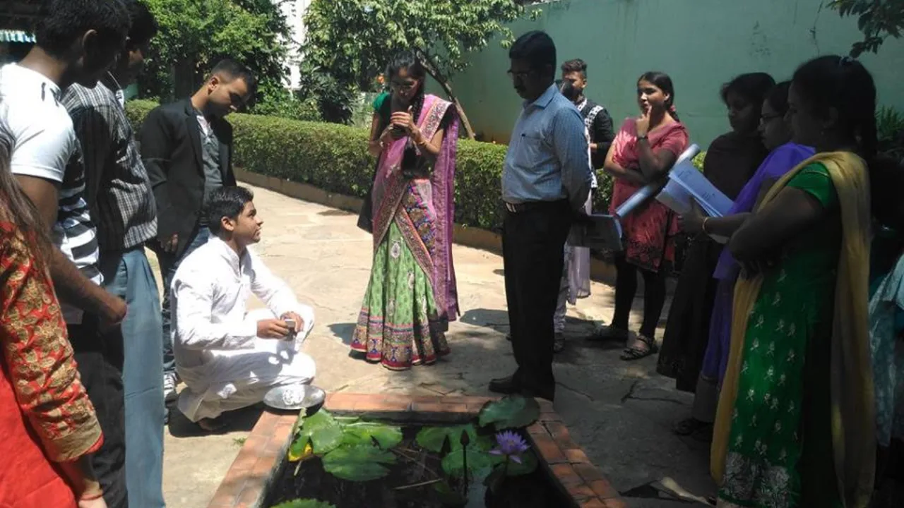 On the campus of Acharya Institute of Health Sciences (AIHS), Cholanagar