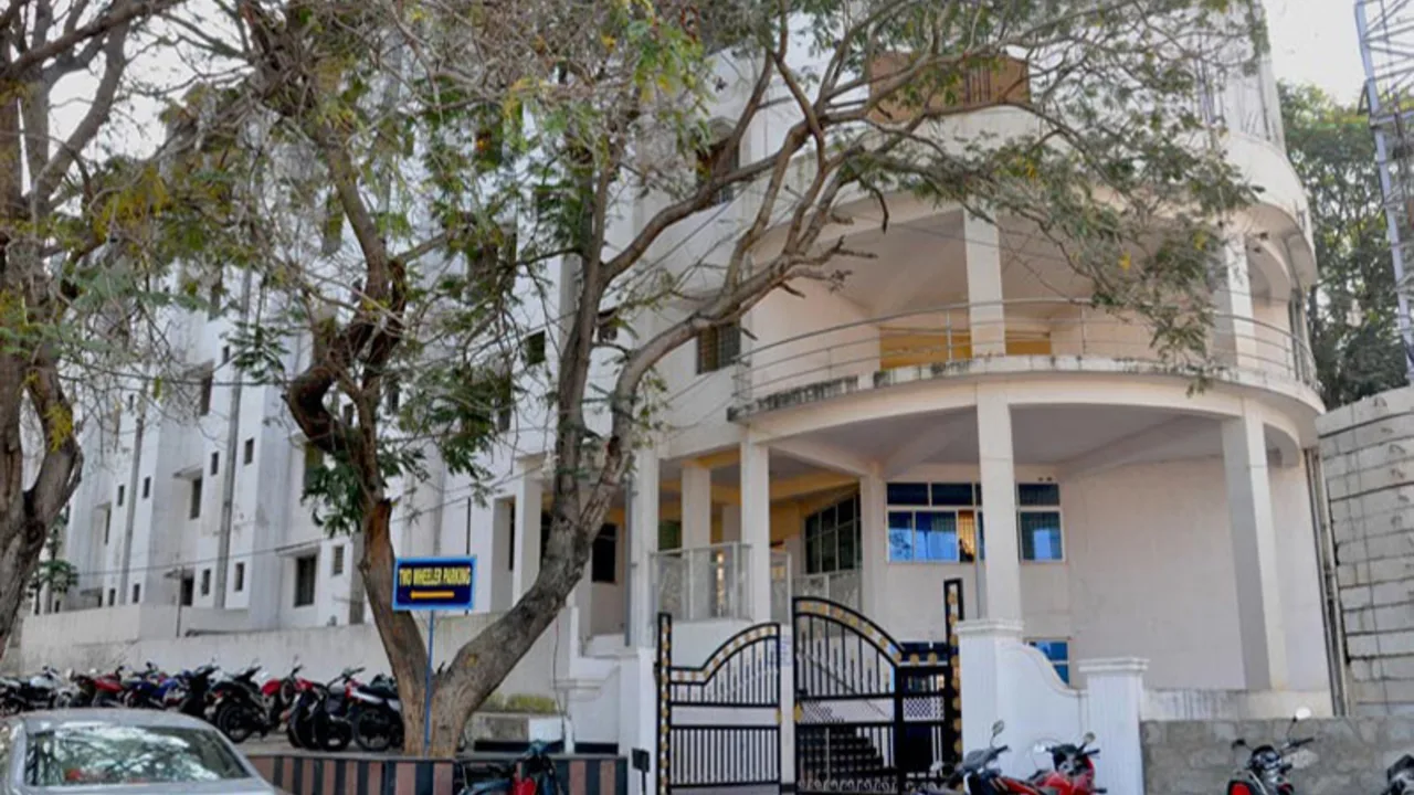 The campus at RajaRajeswari College of Nursing (RRCN), Mysore Road