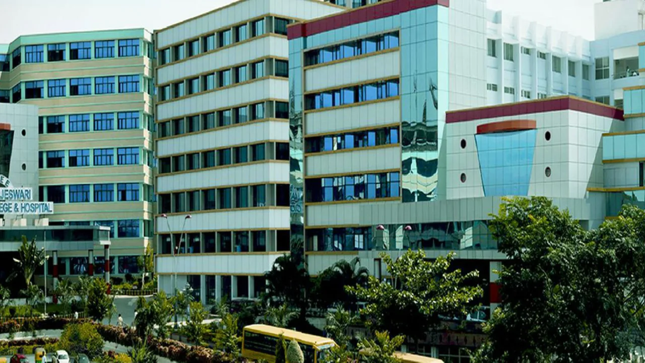 The campus at RajaRajeswari College of Physiotherapy (RRCP), Mysore Road