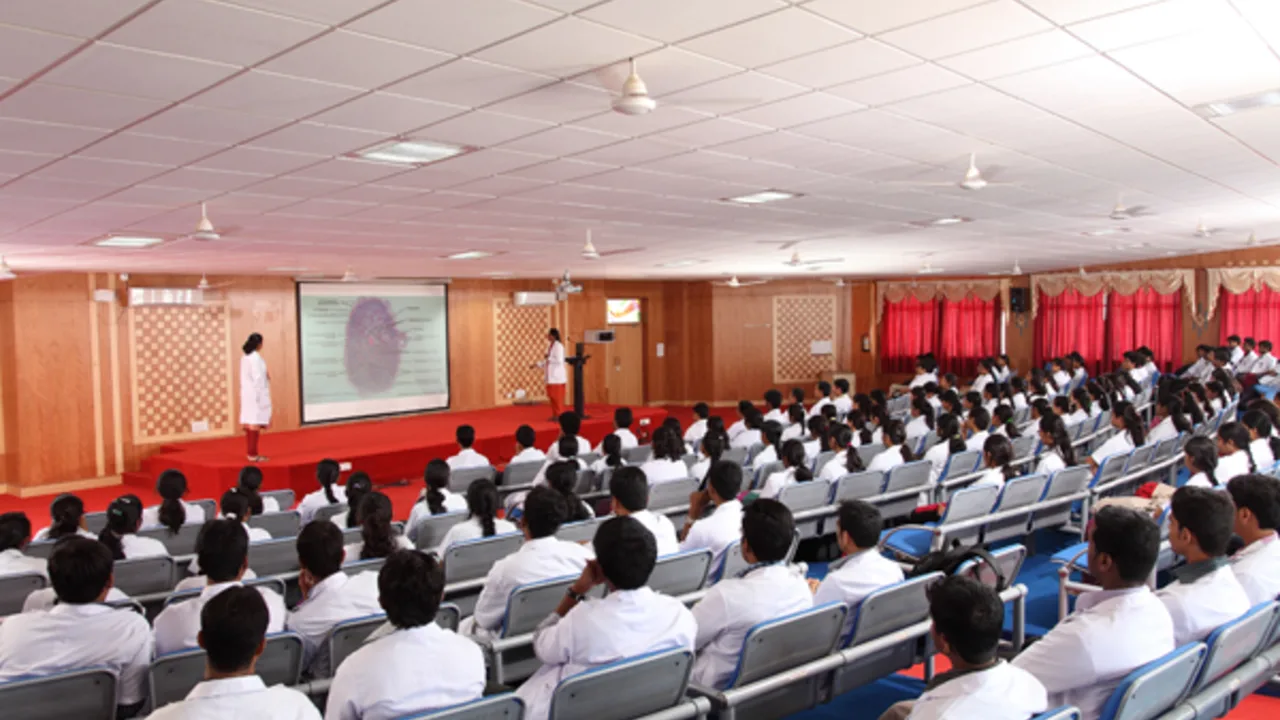 A well-equipped auditorium with seating for over 500 people