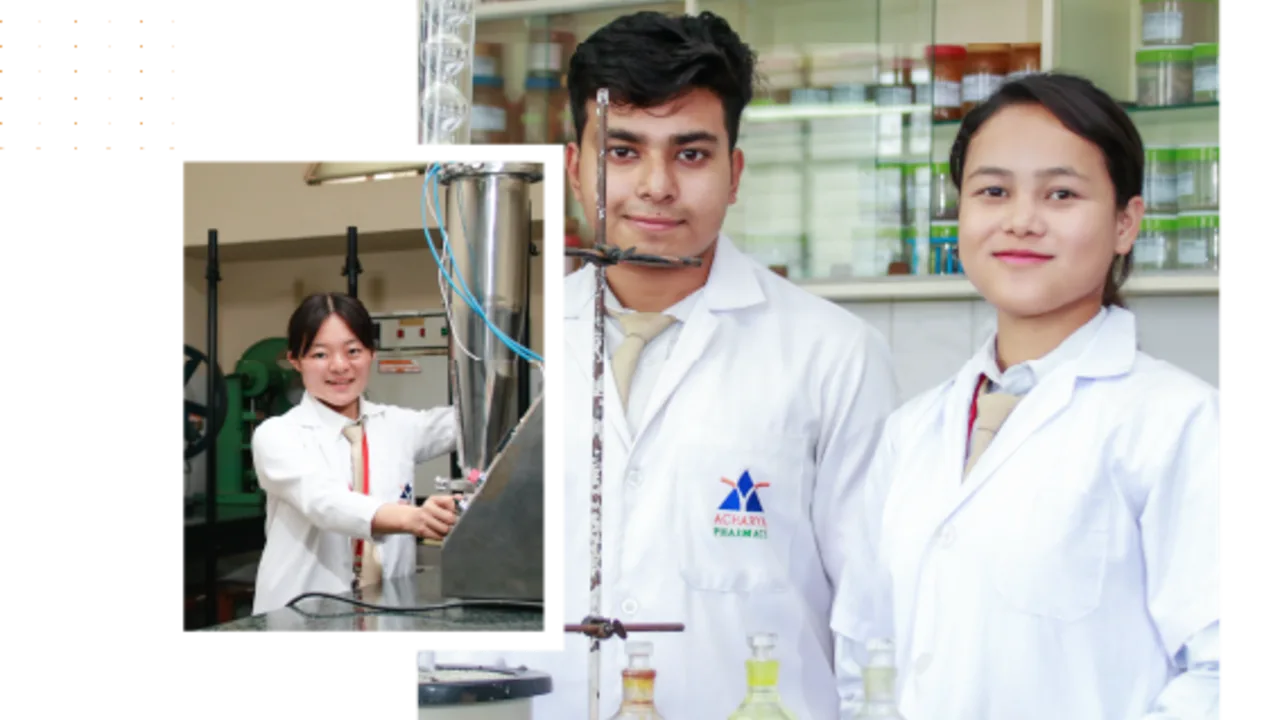 On the campus of Acharya & B M Reddy College of Pharmacy, Soladevanahalli