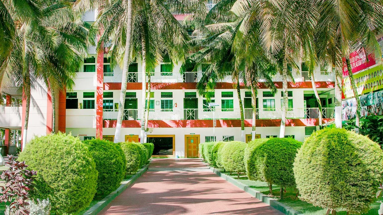 The campus at Garden City University - School of Health Sciences, Old Madras Road