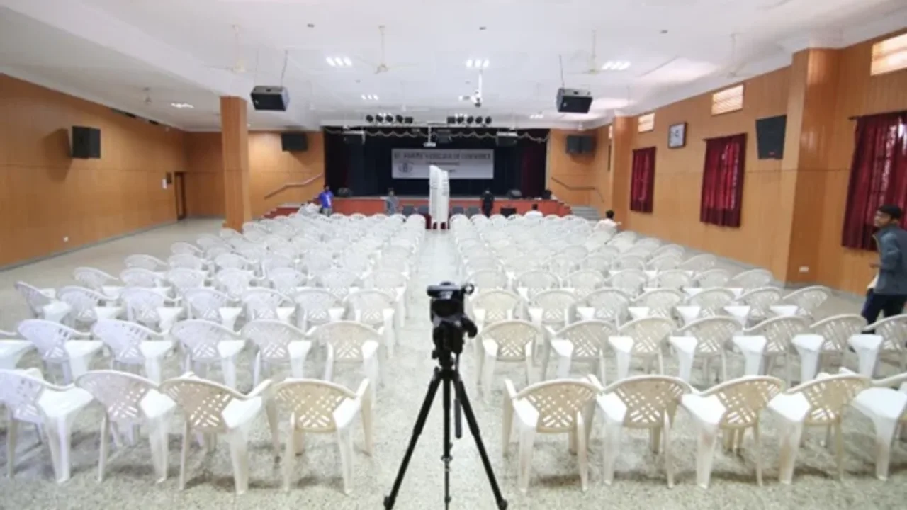 The college auditorium