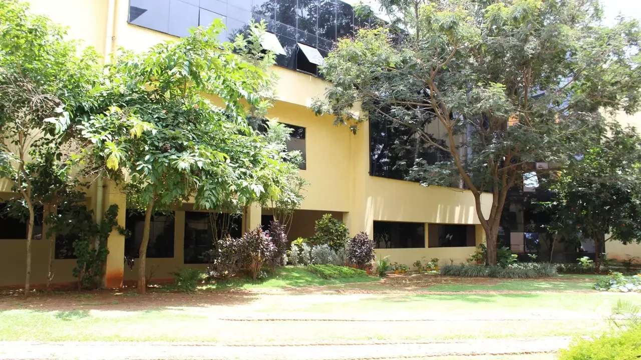On the campus of JAGSOM - Jagdish Sheth School of Management, Electronic City