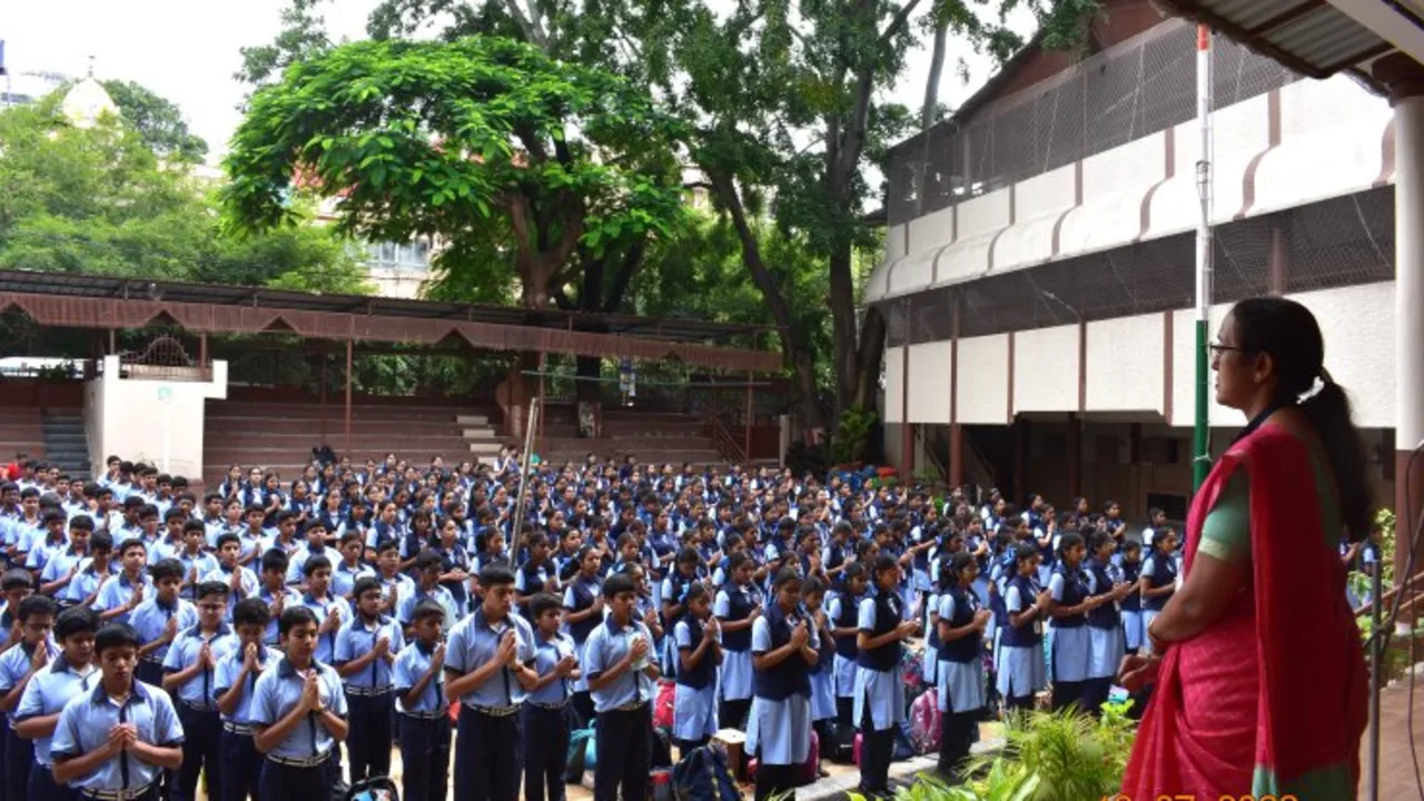 The school's open air auditorium