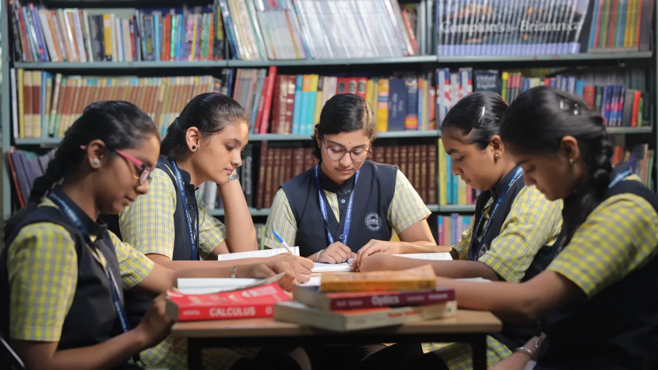 The campus at Sri Sri Ravishankar Vidya Mandir, Bangalore North