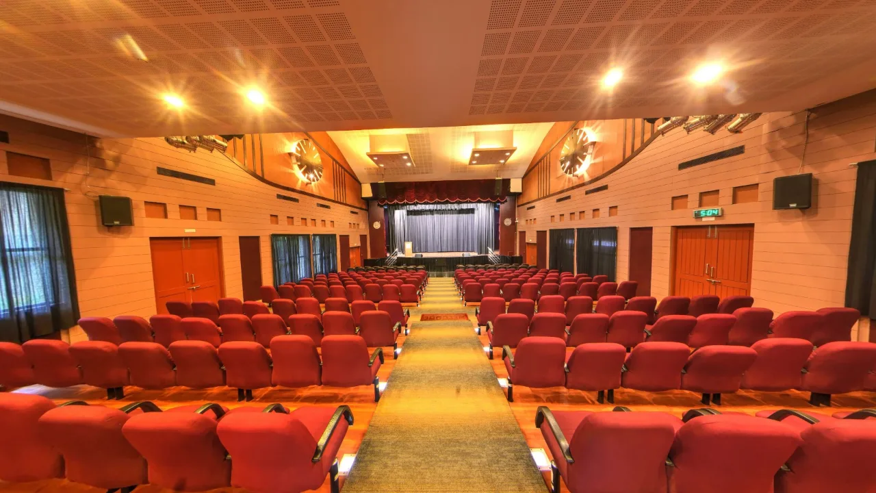 The school auditorium