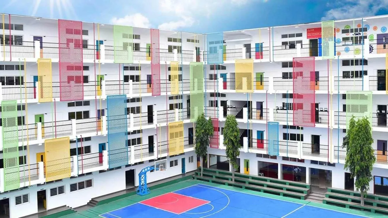 The campus at New Horizon Public School (NHPS), Indiranagar