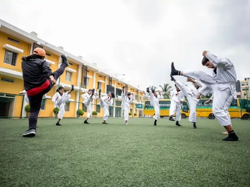 The campus at Orchids The International School, JP Nagar