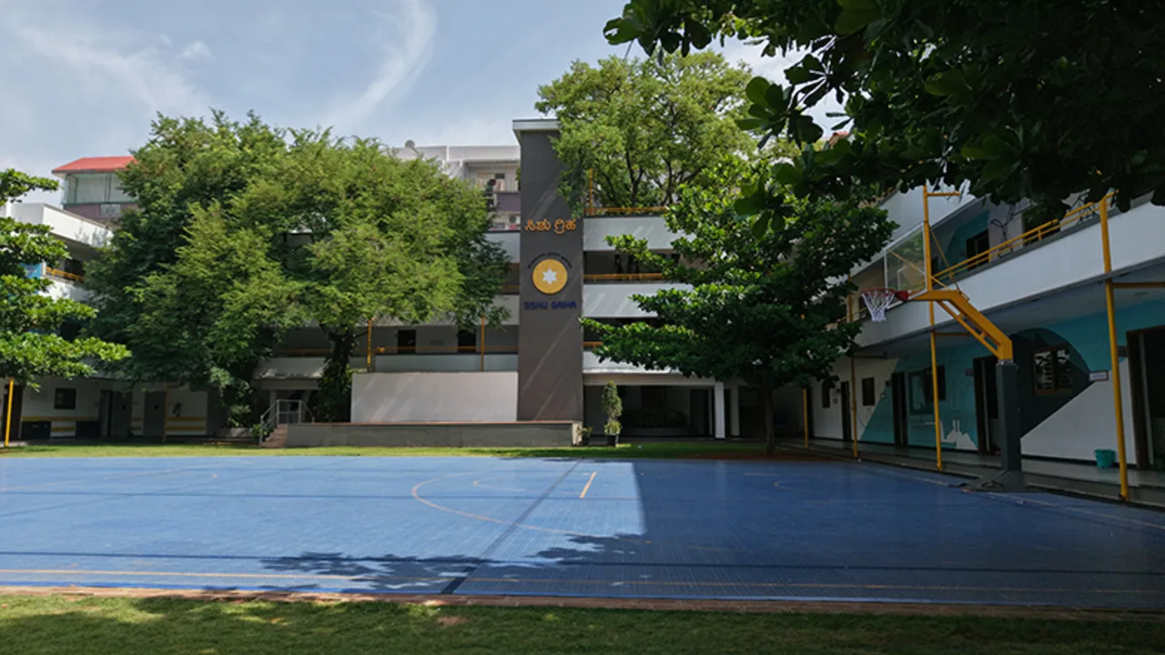 The campus at Sishu Griha Montessori and High School, Indiranagar