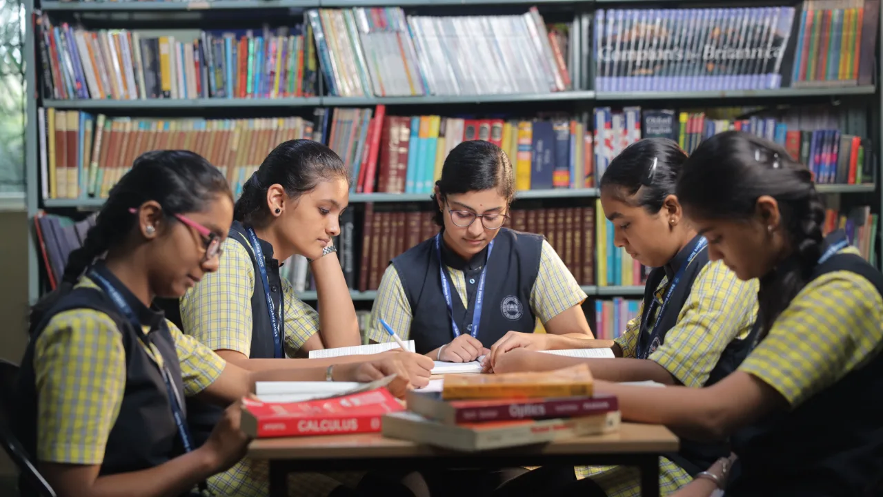 The campus at Sri Sri Ravishankar Vidya Mandir, Bangalore North