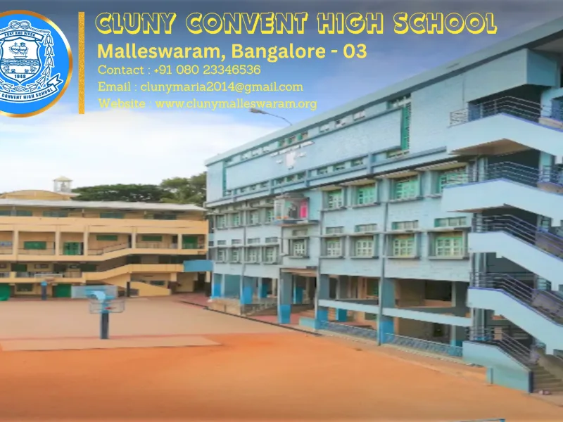 The campus at Cluny Convent High School, Malleswaram