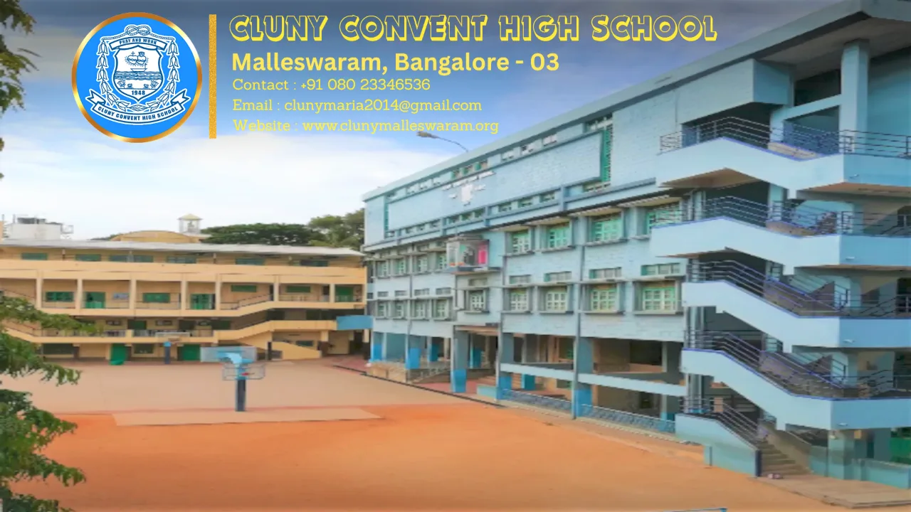 The campus at Cluny Convent High School, Malleswaram