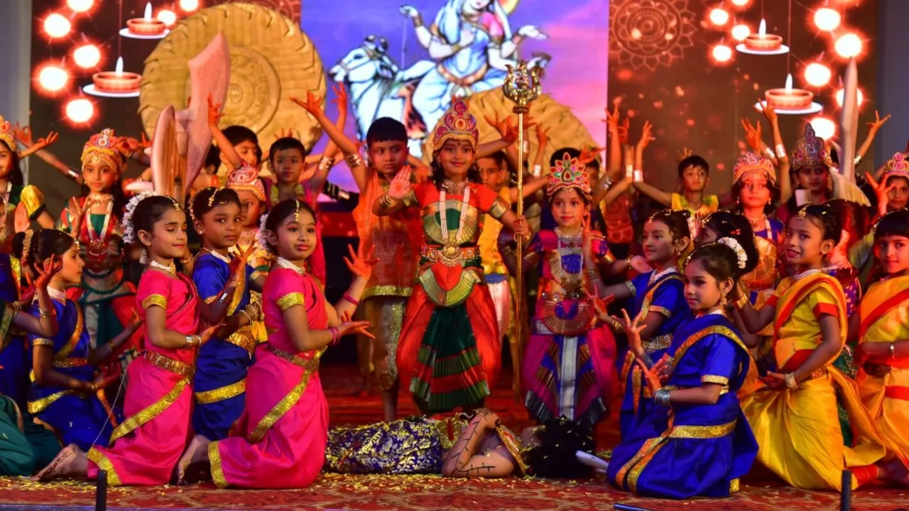 On the campus of MES Kishora Kendra School, Malleswaram