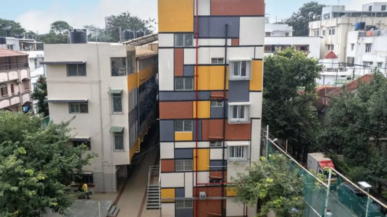 The school building