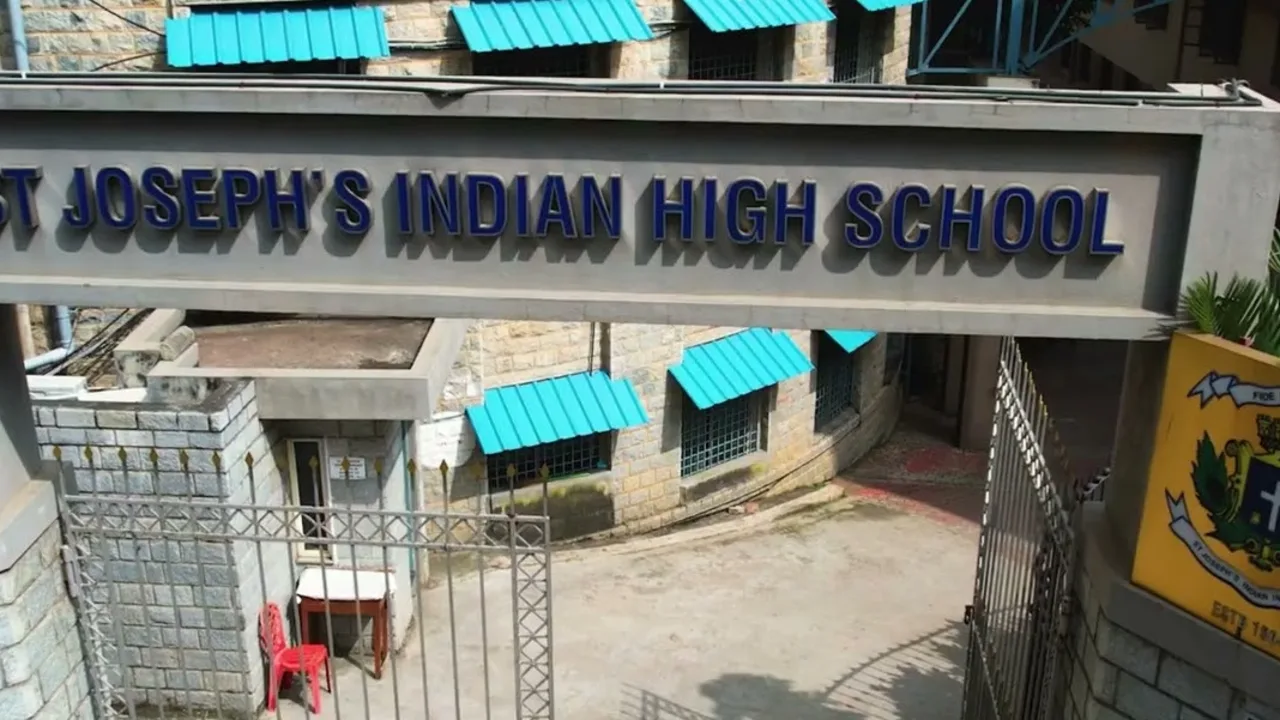 The campus at St Joseph's Indian High School, MG Road