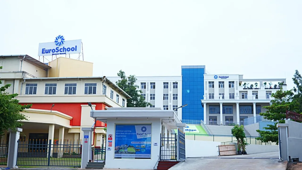 On the campus of EuroSchool Bangalore, Electronic City