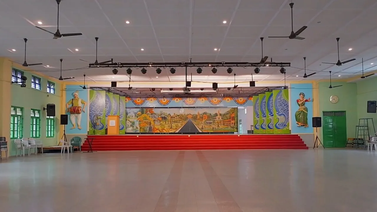 The school auditorium