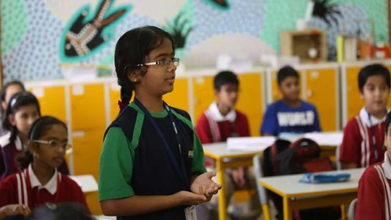 On the campus of VIBGYOR High School, Marathahalli