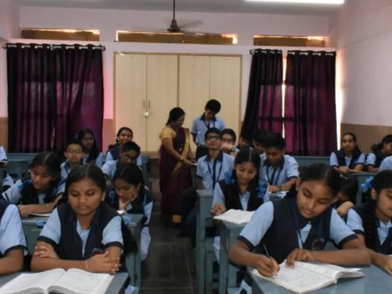 The campus at V.V.S. Sardar Patel High School, Rajajinagar