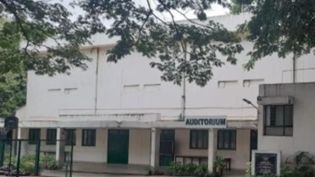 The school auditorium