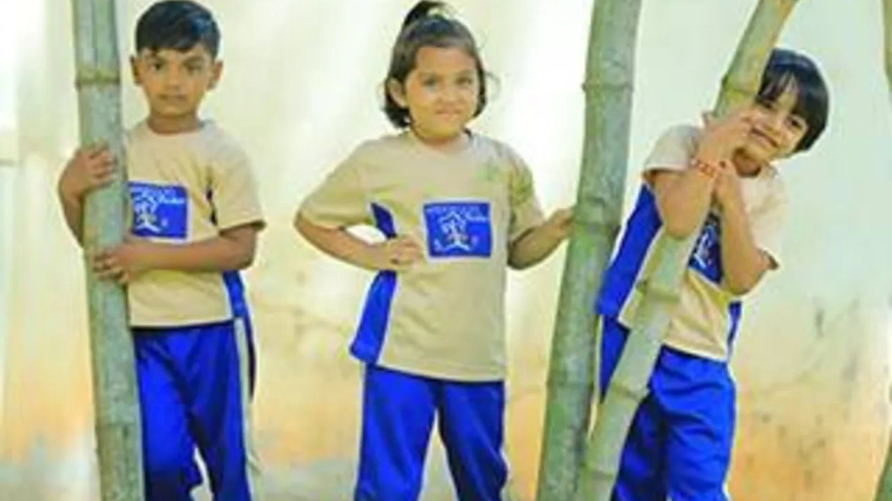 The campus at Sherwood High, Bannerghatta Road