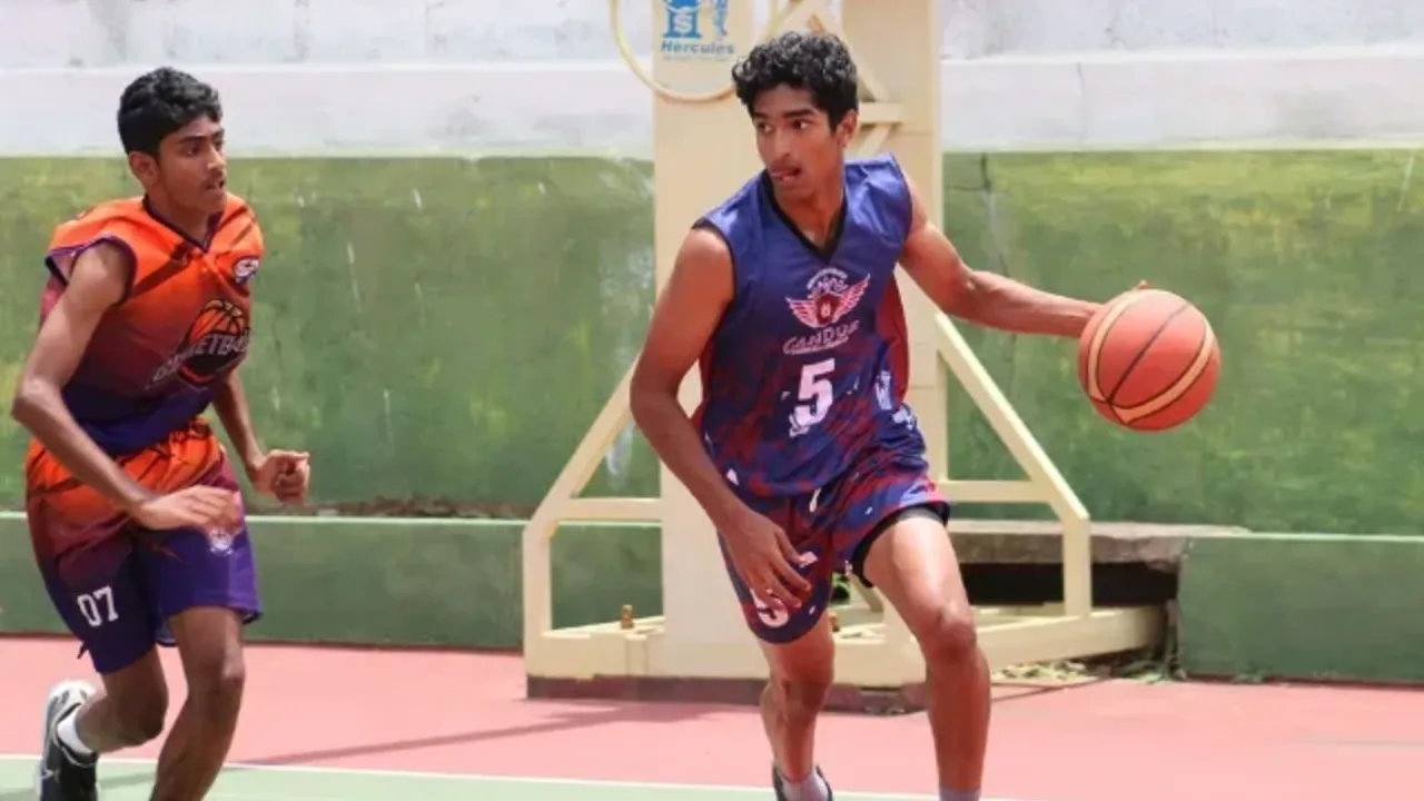 Basketball facility at Candor International School