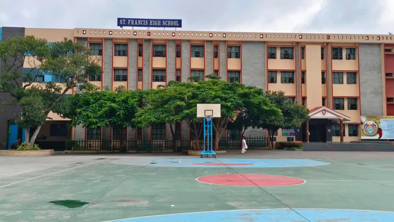 The campus at St. Francis High School, Koramangala