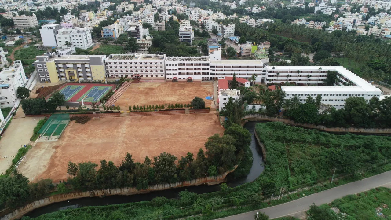 The campus at Vidyaniketan Public School, Ullal
