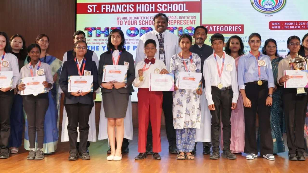 The campus at St. Francis High School, Koramangala