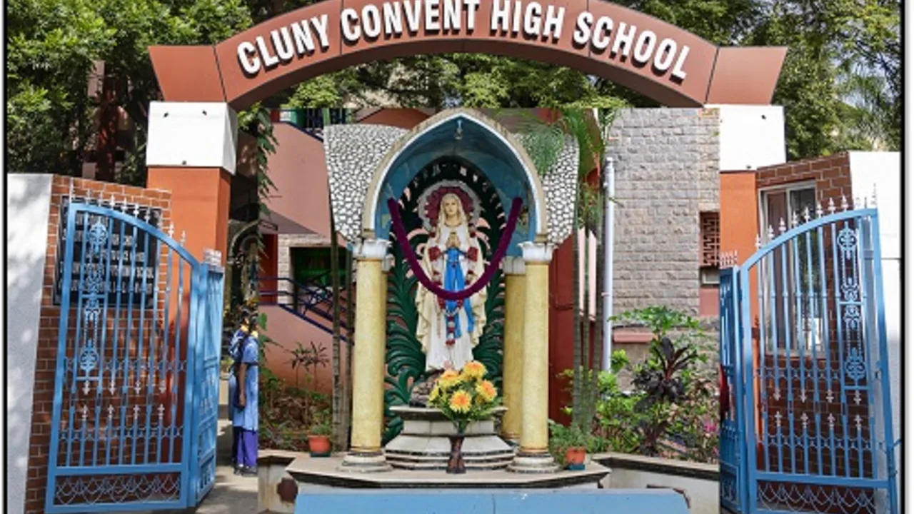 On the campus of Cluny Convent High School, Malleswaram