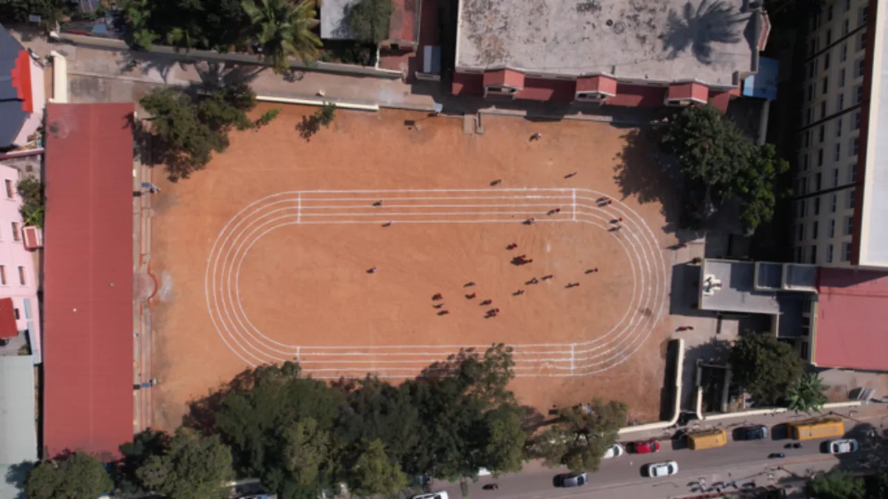 The school ground