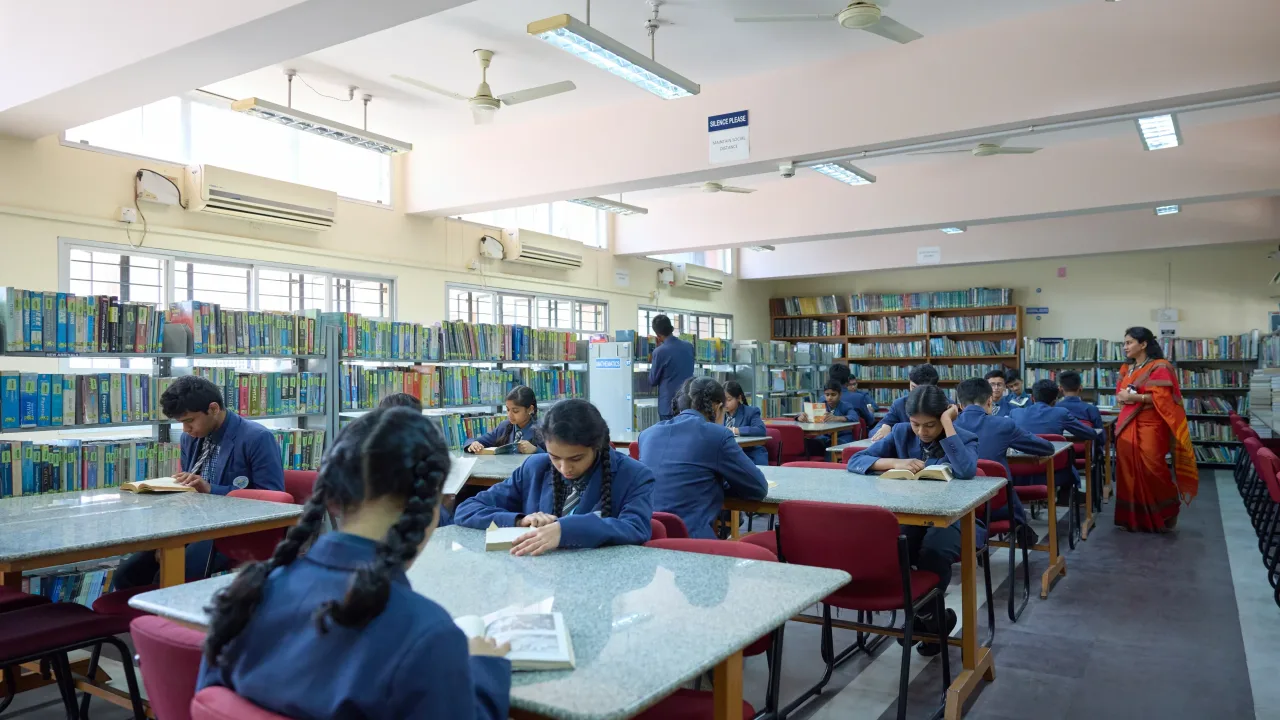 The campus at Vijaya High School, Jayanagar