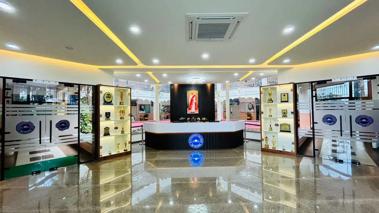 The campus at Sri Sri Ravishankar Vidya Mandir, Bengaluru East