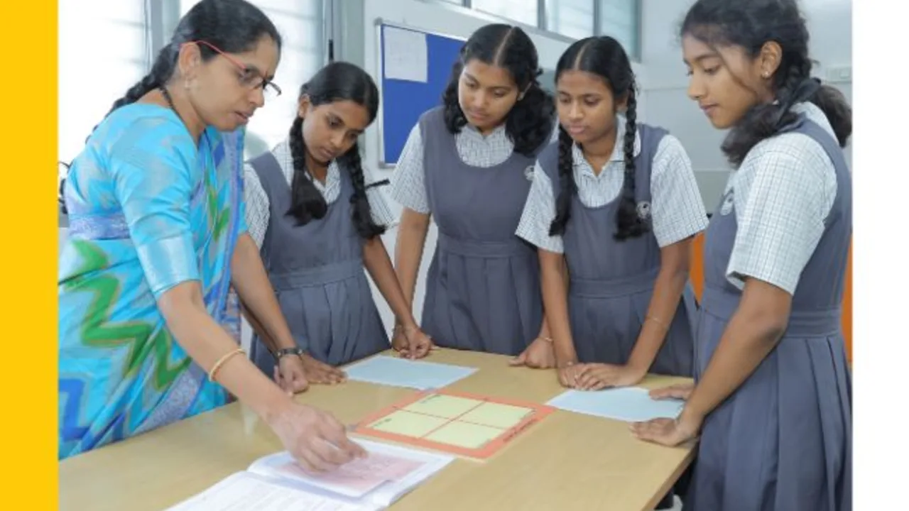 On the campus of Sri Vidya Mandir Education Society (School), Malleswaram