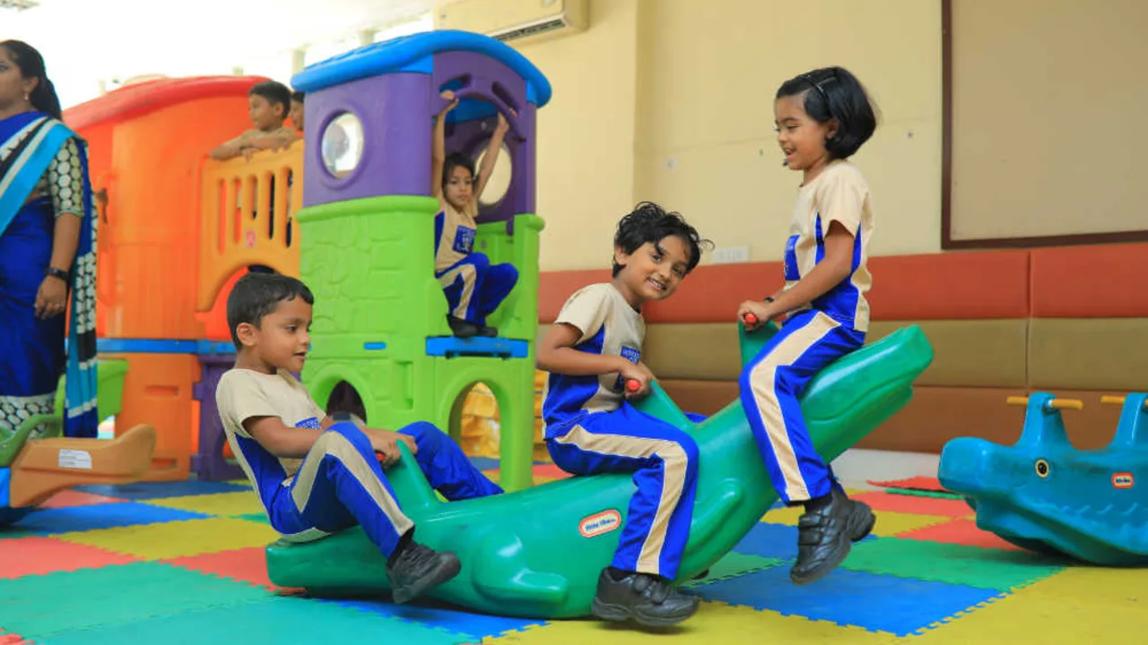The indoor play area